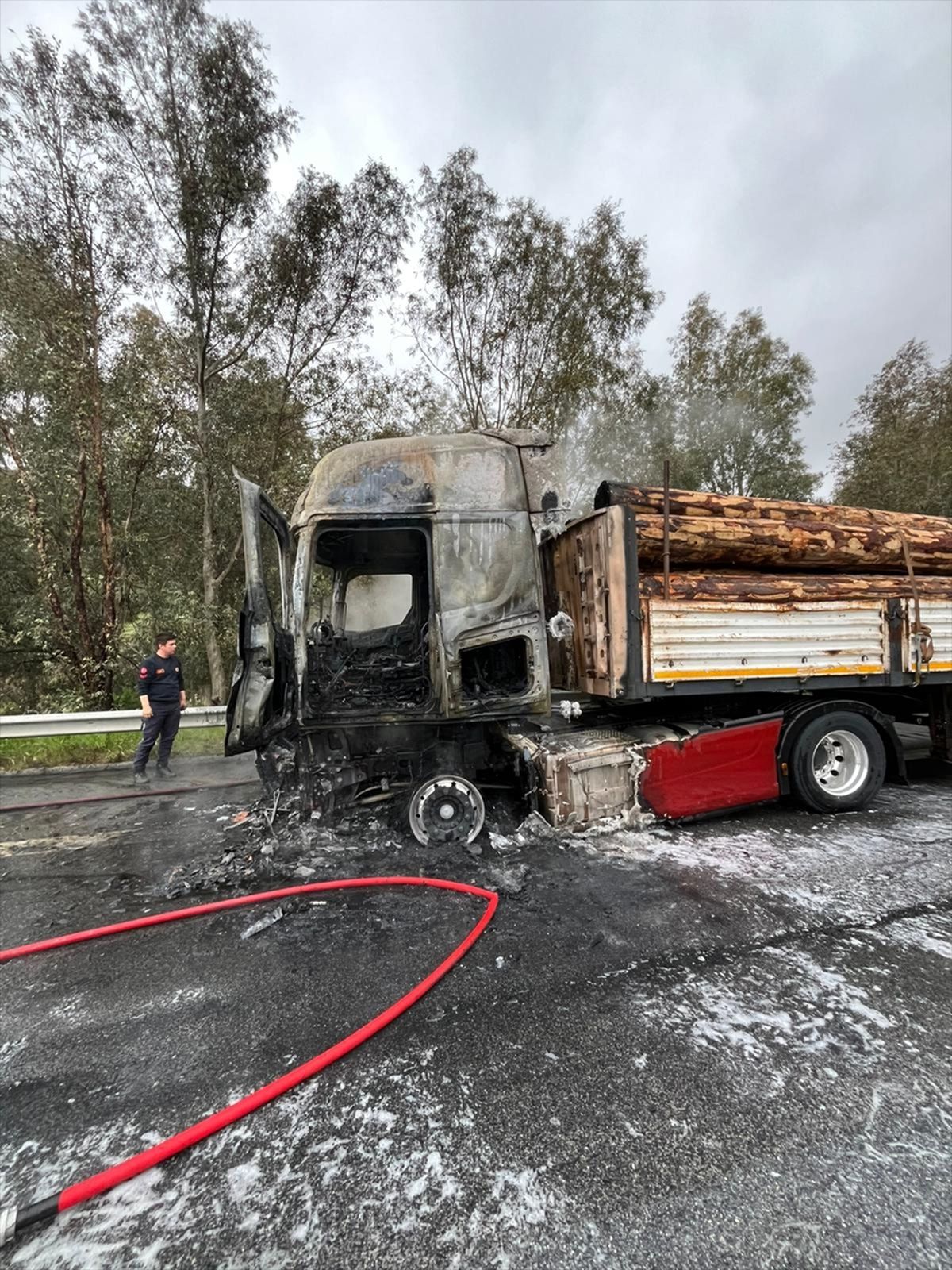 Aydın’da Seyir Halindeki Tırda Yangın Çıktı!