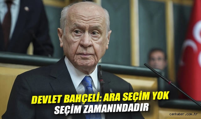 Bahçeli’den Ara Seçim Açıklaması: Saygı Duyun!