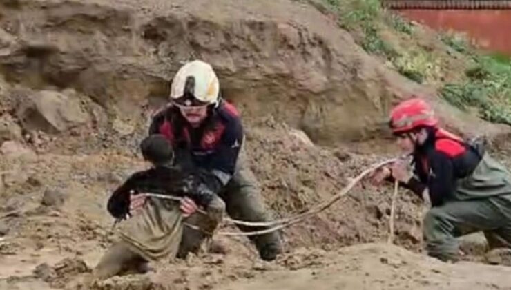Torbalı’da Çamura Saplanan Çocuklar Kurtarıldı!